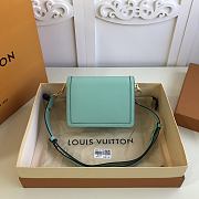 Forubags Louis Vuitton Mini Dauphine Calfskin Leather Bleu Azur Blue  - M55837 – 20 x 15 x 9 cm - 2
