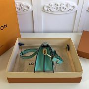 Forubags Louis Vuitton Mini Dauphine Calfskin Leather Bleu Azur Blue  - M55837 – 20 x 15 x 9 cm - 4
