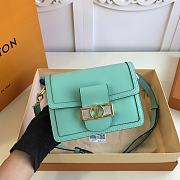 Forubags Louis Vuitton Mini Dauphine Calfskin Leather Bleu Azur Blue  - M55837 – 20 x 15 x 9 cm - 5
