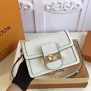Forubags Louis Vuitton Mini Dauphine Calfskin Leather Bleu White - M55836 – 20 x 15 x 9 cm - 6