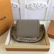 Forubags Louis Vuitton Mini Dauphine MM Calfskin Leather Galet Gray - M55835 – 25 x 17 x 10.5 cm - 2
