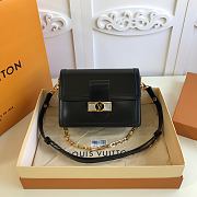 Forubags Louis Vuitton Mini Dauphine MM Calfskin Leather Black - M55821 – 25 x 17 x 10.5 cm - 1