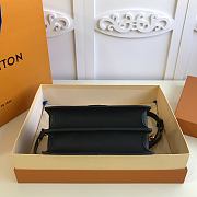 Forubags Louis Vuitton Mini Dauphine MM Calfskin Leather Black - M55821 – 25 x 17 x 10.5 cm - 2