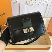 Forubags Louis Vuitton Mini Dauphine MM Calfskin Leather Black - M55821 – 25 x 17 x 10.5 cm - 4