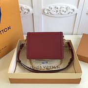 Forubags Louis Vuitton Mini Dauphine MM Calfskin Leather Cherry Berry - M55735 – 25 x 17 x 10.5 cm - 6