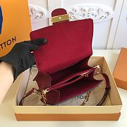 Forubags Louis Vuitton Mini Dauphine MM Calfskin Leather Cherry Berry - M55735 – 25 x 17 x 10.5 cm - 2