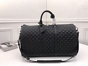 Forubags Louis Vuitton Keepall 50 Travel Bag Full Leather Black – M41416  – 50 x 29 x 22 cm - 1