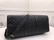 Forubags Louis Vuitton Keepall 50 Travel Bag Full Leather Black – M41416  – 50 x 29 x 22 cm - 5
