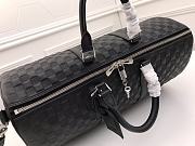 Forubags Louis Vuitton Keepall 50 Travel Bag Full Leather Black – M41416  – 50 x 29 x 22 cm - 3
