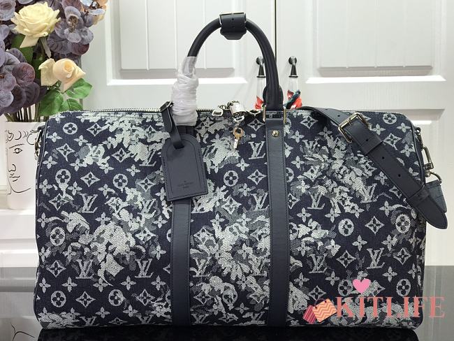 Forubags Louis Vuitton Keepall Bandoulière 50 Travel Monogram Tapestry Bag – M57285 – 50 x 29 x 23 cm - 1