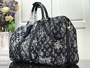 Forubags Louis Vuitton Keepall Bandoulière 50 Travel Monogram Tapestry Bag – M57285 – 50 x 29 x 23 cm - 3