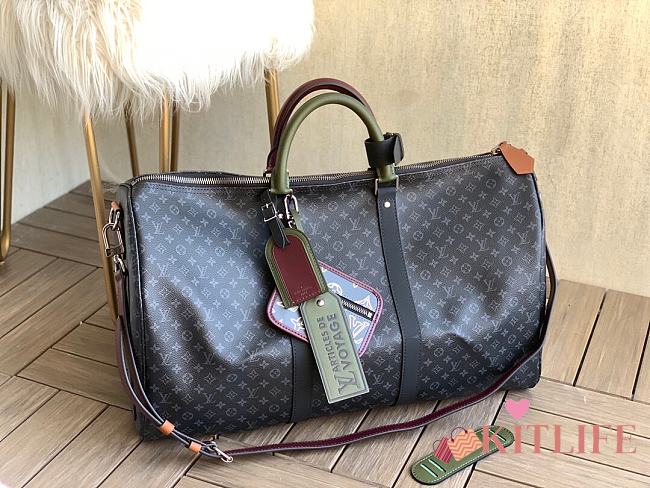 Forubags Louis Vuitton Keepall Bandoulière 50 Travel Monogram Dark Bag – M56856 – 50 x 29 x 23 cm - 1