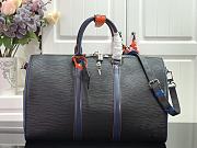 Forubags Louis Vuitton Keepall 45 Travel Navy Grain Epi Leather Bag – M51462 – 45.0 x 27.0 x 20.0 cm - 1