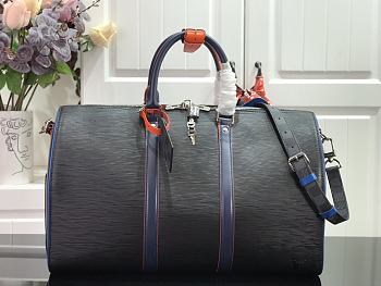 Forubags Louis Vuitton Keepall 45 Travel Navy Grain Epi Leather Bag – M51462 – 45.0 x 27.0 x 20.0 cm