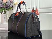 Forubags Louis Vuitton Keepall 45 Travel Navy Grain Epi Leather Bag – M51462 – 45.0 x 27.0 x 20.0 cm - 4