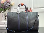 Forubags Louis Vuitton Keepall 45 Travel Navy Grain Epi Leather Bag – M51462 – 45.0 x 27.0 x 20.0 cm - 5