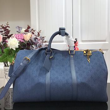 Forubags Louis Vuitton Keepall 50 Travel Blue Bag – M44645 – 50x29x23 cm