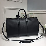 Forubags Louis Vuitton Keepall Travel Blue Supreme Black Bag – M53419 – 45x27x20cm - 3