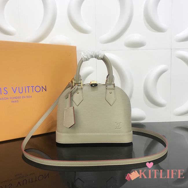 Forubags Louis Vuitton Alma BB Epi Leather Elephant Grey Bag – 23.5x17.5x11.5cm - 1