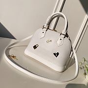 Forubags Louis Vuitton Alma BB Epi Leather White Bag – M52885- 25x17.5x11.5cm - 6