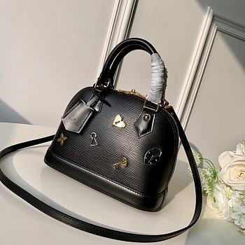 Forubags Louis Vuitton Alma BB Epi Leather Black Bag – M52884- 25x17.5x11.5cm