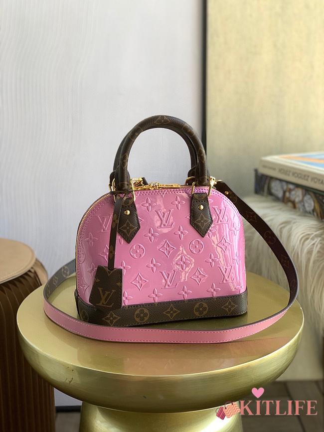 Forubags Louis Vuitton Alma BB Monogram Vernis Leather Pink Bag – M90583 - 23.5 x 17.5 x 11.5 cm - 1