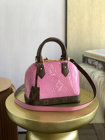 Forubags Louis Vuitton Alma BB Monogram Vernis Leather Pink Bag – M90583 - 23.5 x 17.5 x 11.5 cm