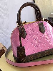 Forubags Louis Vuitton Alma BB Monogram Vernis Leather Pink Bag – M90583 - 23.5 x 17.5 x 11.5 cm - 3