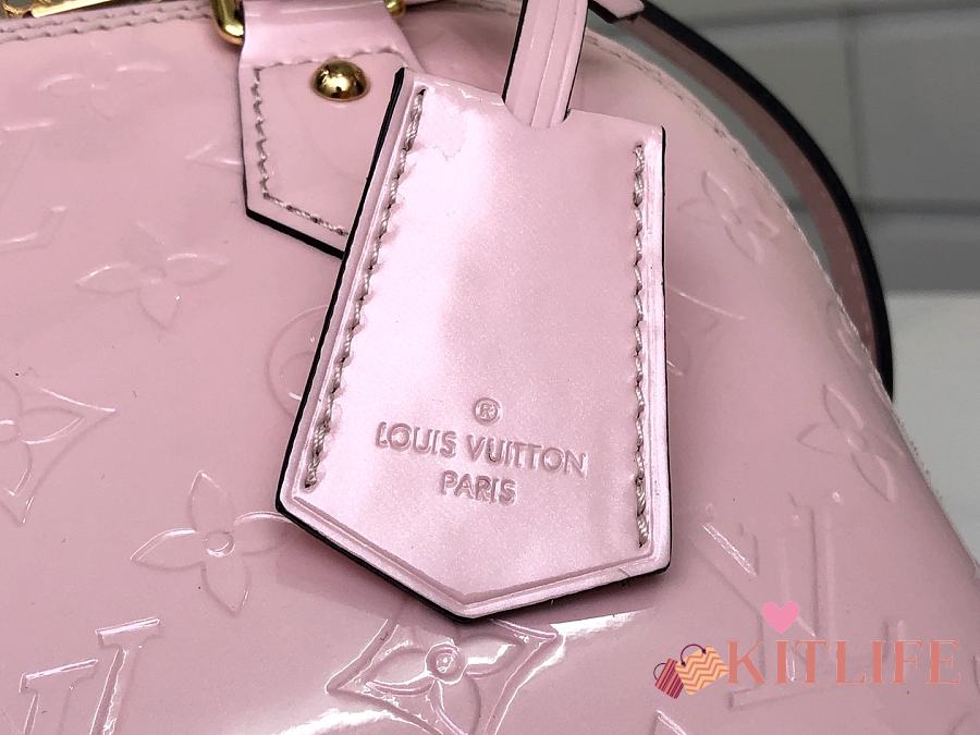 Louis Vuitton Alma Bb Rose Ballerine Monogram Vernis M50415