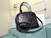 Forubags Louis Vuitton Alma BB Monogram Vernis Leather Dark Coffee – M91606 - 25 x 19 x 11 cm - 1
