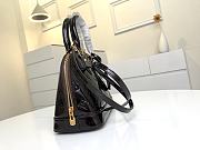 Forubags Louis Vuitton Alma BB Monogram Vernis Leather Dark Coffee – M91606 - 25 x 19 x 11 cm - 4