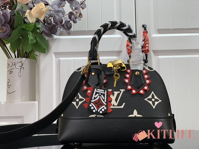 Forubags Louis Vuitton Crafty Alma PM Mini Black – M44829 - 28 x 18 x 12 cm - 1