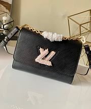Forubags Louis Vuitton Twist Woven Buckle Medium Black – M57666 - 23 x 17 x 9.5 cm - 1