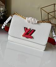 Forubags Louis Vuitton Twist Woven Buckle Medium White – M57666 - 23 x 17 x 9.5 cm - 1