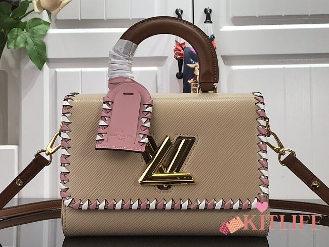 Forubags Louis Vuitton Twist Woven Epi Leather Medium Apricot – M50280- 23 x 17 x 9.5 cm - 1