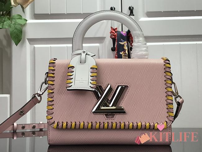 Forubags Louis Vuitton Twist Woven Epi Leather Medium Pink – M50280- 23 x 17 x 9.5 cm - 1