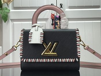 Forubags Louis Vuitton Twist Woven Epi Leather Medium Black – M50280- 23 x 17 x 9.5 cm