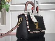 Forubags Louis Vuitton Twist Woven Epi Leather Medium Black – M50280- 23 x 17 x 9.5 cm - 4