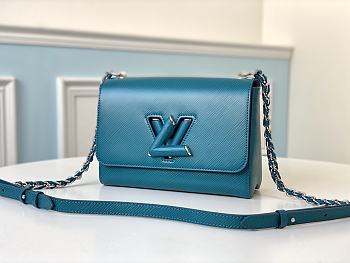 Forubags Louis Vuitton Crafty Twist Buckle Chain Epi Leather Blue – M50282 - 23x 17x 9.5cm