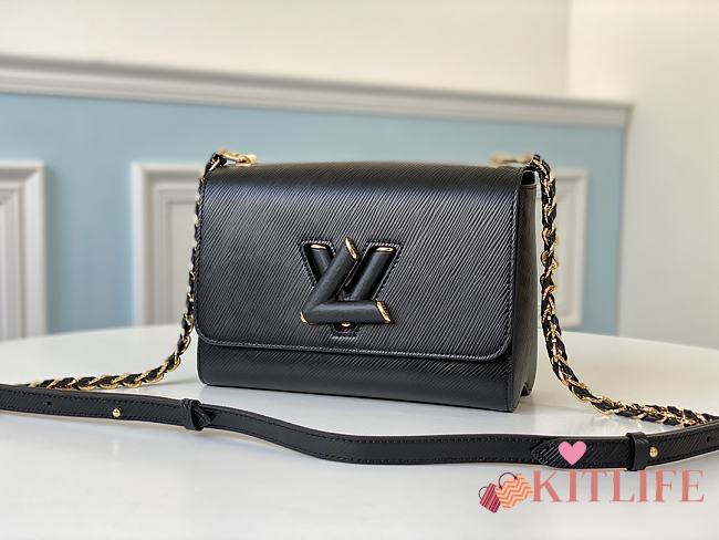 Forubags Louis Vuitton Crafty Twist Buckle Chain Epi Leather Black – M50282 - 23x 17x 9.5cm - 1