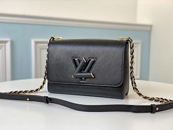 Forubags Louis Vuitton Crafty Twist Buckle Chain Epi Leather Black – M50282 - 23x 17x 9.5cm