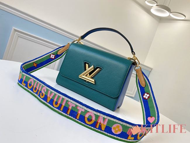 Forubags Louis Vuitton Twist Strap MM Epi Grained Leather Emerald Green – M55851 - 23x 17x 9.5cm - 1