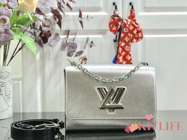 Forubags Louis Vuitton Twist Water Ripple Silver Black – M50280 - 23.0 x 17.0 x 9.5cm - 1