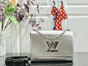 Forubags Louis Vuitton Twist Water Ripple Silver Black – M50280 - 23.0 x 17.0 x 9.5cm