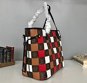 Forubags Louis Vuitton Neverfull Woven Shopping Bag Red/Brown – M40993 – 32x29x17 cm - 2