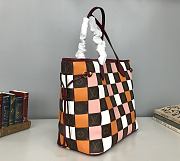 Forubags Louis Vuitton Neverfull Woven Shopping Bag Powder/Orange – M40993 – 32x29x17 cm - 3