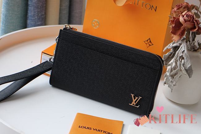 Forubags Louis Vuitton Zippy Dragonne Zipper Cross Pattern Wallet – N69409 – 19.0 x 11.0 x 3.5 cm - 1