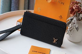 Forubags Louis Vuitton Zippy Dragonne Zipper Cross Pattern Wallet – N69409 – 19.0 x 11.0 x 3.5 cm