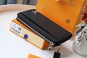 Forubags Louis Vuitton Zippy Dragonne Zipper Cross Pattern Wallet – N69409 – 19.0 x 11.0 x 3.5 cm - 4