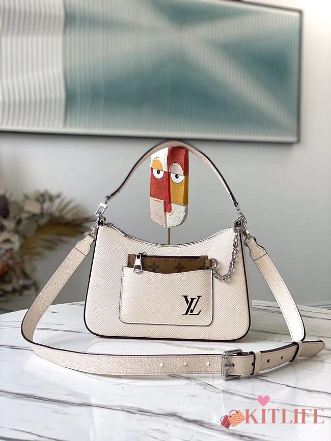 Forubags Louis Vuitton Marelle Epi Grain Leather White – M80688- 25 x 15 x 8 cm - 1